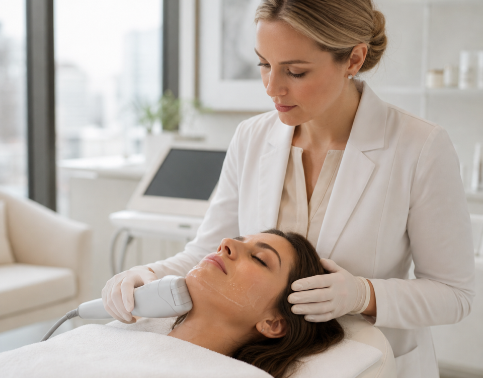ultherapy face lifting procedure clinic